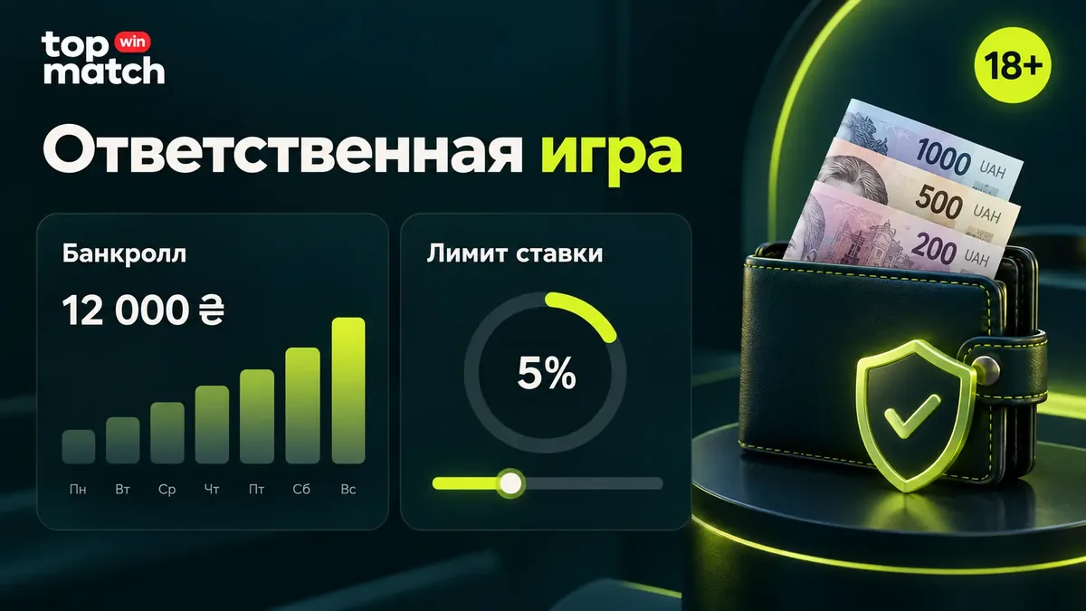 Банкролл-менеджмент в ставках на футбол Topmatch: фиксированный процент ставки и отметка 18+