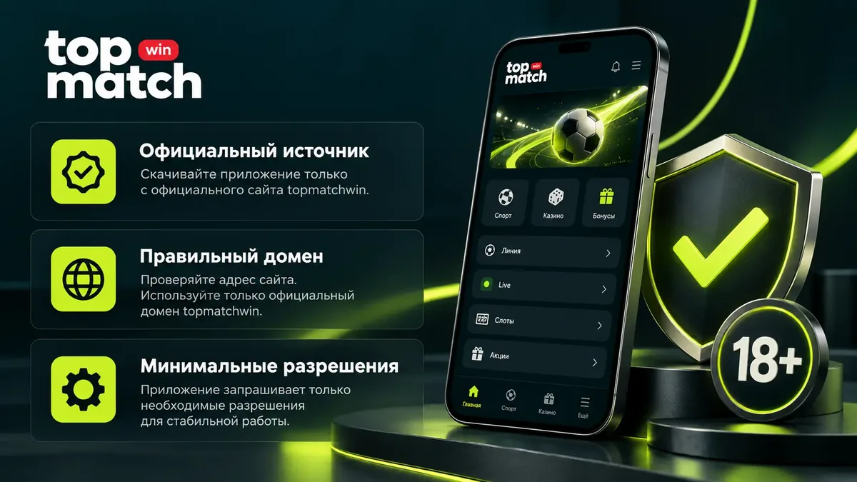 Чек-лист безопасной загрузки приложения Topmatch: официальный источник и минимум разрешений