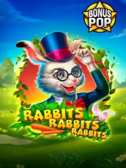 Rabbits Rabbits Rabbits — слот у каталозі Topmatch: кролик у циліндрі та окулярах