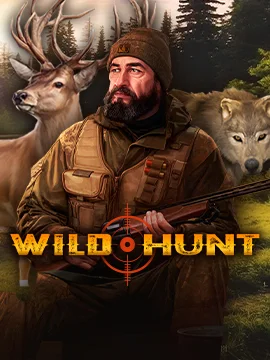 Wild Hunt — слот у каталозі Topmatch: мисливець у лісі поруч з оленем і вовком